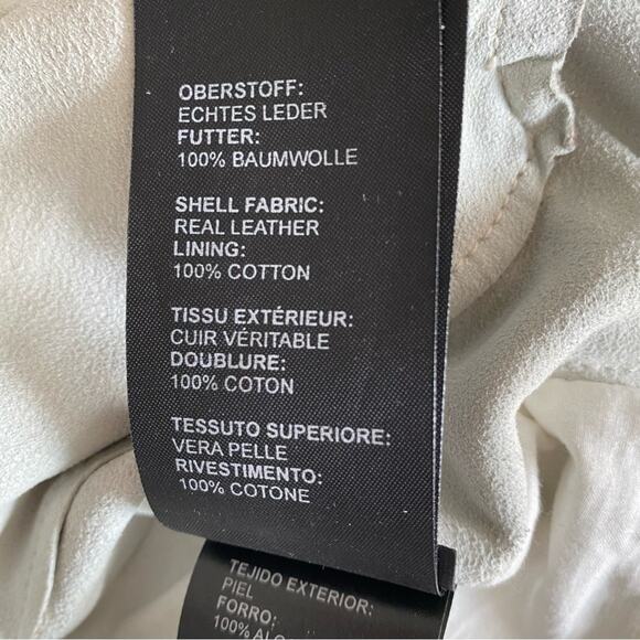 Freaky National Leather Cotton Lined Moto Biker Jacket Brown size small - Picture 9 of 11